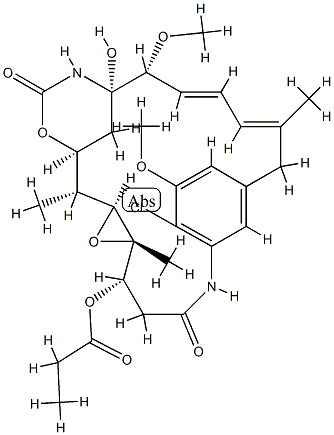 Maytansine, 2-de(acetylmethylamino)-22-demethyl- Structure