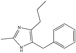 1H-Imidazole,2-methyl-4-(phenylmethyl)-5-propyl-(9CI) 구조식 이미지