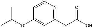 2-Pyridineaceticacid,4-(1-methylethoxy)-(9CI) Structure