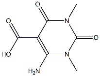 5-Pyrimidinecarboxylicacid,6-amino-1,2,3,4-tetrahydro-1,3-dimethyl-2,4- 구조식 이미지