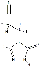 4H-1,2,4-Triazole-4-propanenitrile,1,5-dihydro-5-thioxo-(9CI) Structure