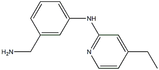 2-Pyridinamine,N-[3-(aminomethyl)phenyl]-4-ethyl-(9CI) Structure