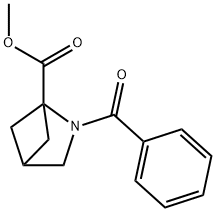 Methyl N-benzoyl-1-azabictclo<2.3.1>hexane-5-carboxylate Structure