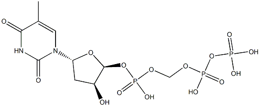 5-(hydroxymethyl-O-pyrophosphoryl)deoxyuridylate Structure