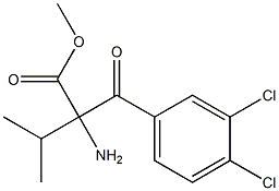 페닐알라닌,3,4-디클로로-알파-(1-메틸에틸)-bta-옥소-,메틸에스테르 구조식 이미지