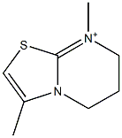 5H-Thiazolo[3,2-a]pyrimidinium,6,7-dihydro-3,8-dimethyl-(9CI) 구조식 이미지