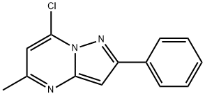 7-CHLORO-5-METHYL-2-PHENYLPYRAZOLO[1,5-A]PYRIMIDINE Structure