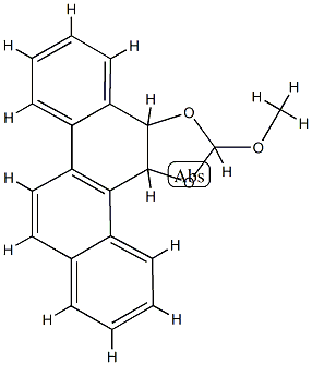 3a,13c-Dihydro-2-methoxychryseno[5,6-d]-1,3-dioxole 구조식 이미지