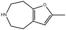 4H-Furo[2,3-d]azepine,5,6,7,8-tetrahydro-2-methyl-(9CI) 구조식 이미지