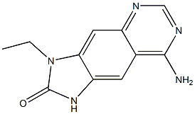 2H-Imidazo[4,5-g]quinazolin-2-one,8-amino-3-ethyl-1,3-dihydro-(9CI) 구조식 이미지
