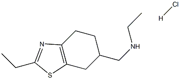 Ethyl-2 (N-ethylaminomethyl)-6 tetrahydro-4,5,6,7-benzo(d)thiazole chl orhydrate [French] 구조식 이미지