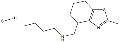 Methyl-2(Nn-butylaminomethyl)-4tetrahydro-4,5,6,7-benzo(d)thiazolechlorhydrate[프랑스어] 구조식 이미지