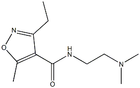 4-Isoxazolecarboxamide,N-[2-(dimethylamino)ethyl]-3-ethyl-5-methyl-(9CI) 구조식 이미지