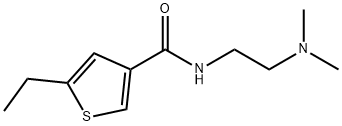 3-티오펜카르복사미드,N-[2-(디메틸아미노)에틸]-5-에틸-(9CI) 구조식 이미지