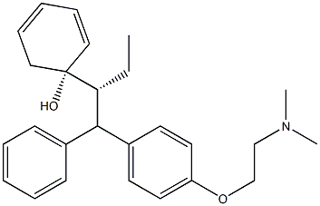 (R*,R*)-(±)-alpha-[4-[2-(dimethylamino)ethoxy]phenyl]-beta-ethyl-alpha-phenylphenethyl alcohol 구조식 이미지