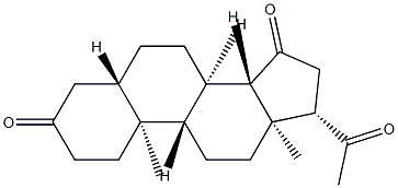 5α-Pregnane-3,15,20-trione Structure