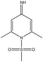 4(1H)-Pyridinimine,2,6-dimethyl-1-(methylsulfonyl)-(9CI) Structure