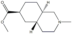 6-Isoquinolinecarboxylicacid,decahydro-2-methyl-,methylester,(4aalpha,6alpha,8abta)-(9CI) Structure