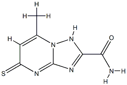 [1,2,4]Triazolo[1,5-a]pyrimidine-2-carboxamide,1,5-dihydro-7-methyl-5-thioxo-(9CI) Structure