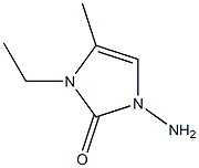 2H-Imidazol-2-one,1-amino-3-ethyl-1,3-dihydro-4-methyl-(9CI) 구조식 이미지