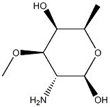 beta-D-Galactopyranose, 2-amino-2,6-dideoxy-3-O-methyl- (9CI) Structure