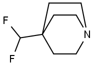 1-Azabicyclo[2.2.2]octane,4-(difluoromethyl)-(9CI) Structure