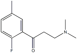 1-Propanone,3-(dimethylamino)-1-(2-fluoro-5-methylphenyl)-(9CI) 구조식 이미지