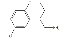 2H-1-Benzopyran-4-methanamine,3,4-dihydro-6-methoxy-(9CI) Structure