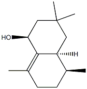 1-Naphthalenol,1,2,3,4,4a,5,6,7-octahydro-3,3,5,8-tetramethyl-,(1R,4aR,5R)-rel-(9CI) Structure