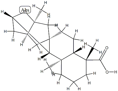 (4R,16S)-11β,16-Epoxykauran-18-oic acid 구조식 이미지
