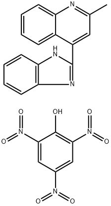 4-(1H-benzo[d]imidazol-2-yl)-2-methylquinoline compound with picric acid (1:1) Structure