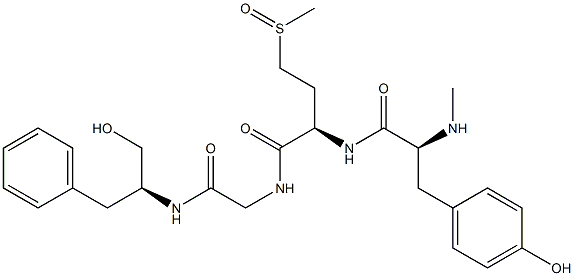 N-Methyl-L-Tyr-4-(methylsulfinyl)-D-Abu-Gly-[(S)-1-(hydroxymethyl)-2-phenylethyl]-NH2 Structure