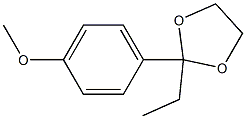 1,3-Dioxolane,2-ethyl-2-(4-methoxyphenyl)-(9CI) Structure