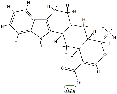 Tetrahydroalstonate de sodium [French] Structure