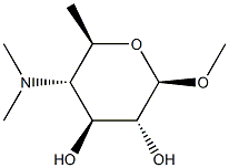 ba-D-Glucopyranoside, methyl 4,6-dideoxy-4-(dimethylamino)- (9CI) Structure