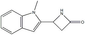 2-Azetidinone,4-(1-methyl-1H-indol-2-yl)-(9CI) Structure