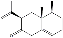 (3R)-3,4,4a,5,6,7-Hexahydro-4aβ,5β-dimethyl-3-isopropenylnaphthalen-2(1H)-one 구조식 이미지