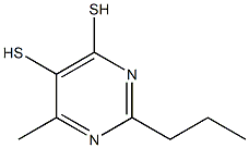 Pyrimidine,4-methyl-2-(propyldithio)-(9CI) Structure