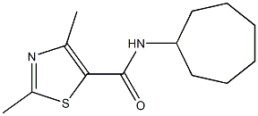 5-Thiazolecarboxamide,N-cycloheptyl-2,4-dimethyl-(9CI) Structure