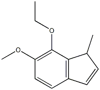 1H-Indene,7-ethoxy-6-methoxy-1-methyl-(9CI) Structure