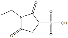 3-Pyrrolidinesulfonicacid,1-ethyl-2,5-dioxo-(9CI) Structure