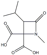 2,2-Azetidinedicarboxylicacid,1-methyl-3-(1-methylethyl)-4-oxo-(9CI) 구조식 이미지