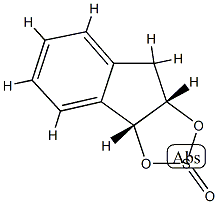 1,2-Indanylenesulfite,(C9H8O2)SO,cis-(6CI) 구조식 이미지