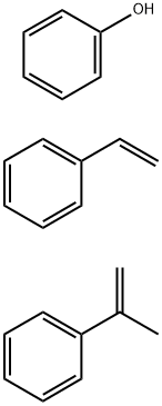 Phenol, polymer with ethenylbenzene and (1-methylethenyl)benzene Structure