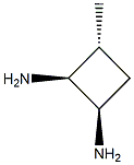 1,2-Cyclobutanediamine,3-methyl-,(1-alpha-,2-alpha-,3-bta-)-(9CI) Structure
