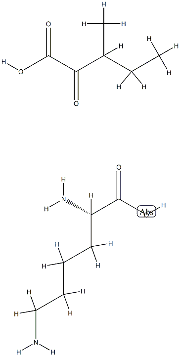 L-lysine mono[(±)-3-methyl-2-oxovalerate] Structure