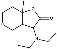 4H-Furo[3,2-c]pyran-2(3H)-one,3-(diethylamino)tetrahydro-7a-methyl-(9CI) Structure