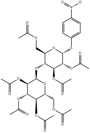 4-NITROPHENYL HEPTA-O-ACETYL-1-THIO-BETA Structure