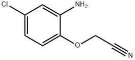 (2-amino-4-chlorophenoxy)acetonitrile Structure