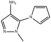 1H-Pyrazol-4-amine,1-methyl-5-(1H-pyrrol-1-yl)-(9CI) Structure